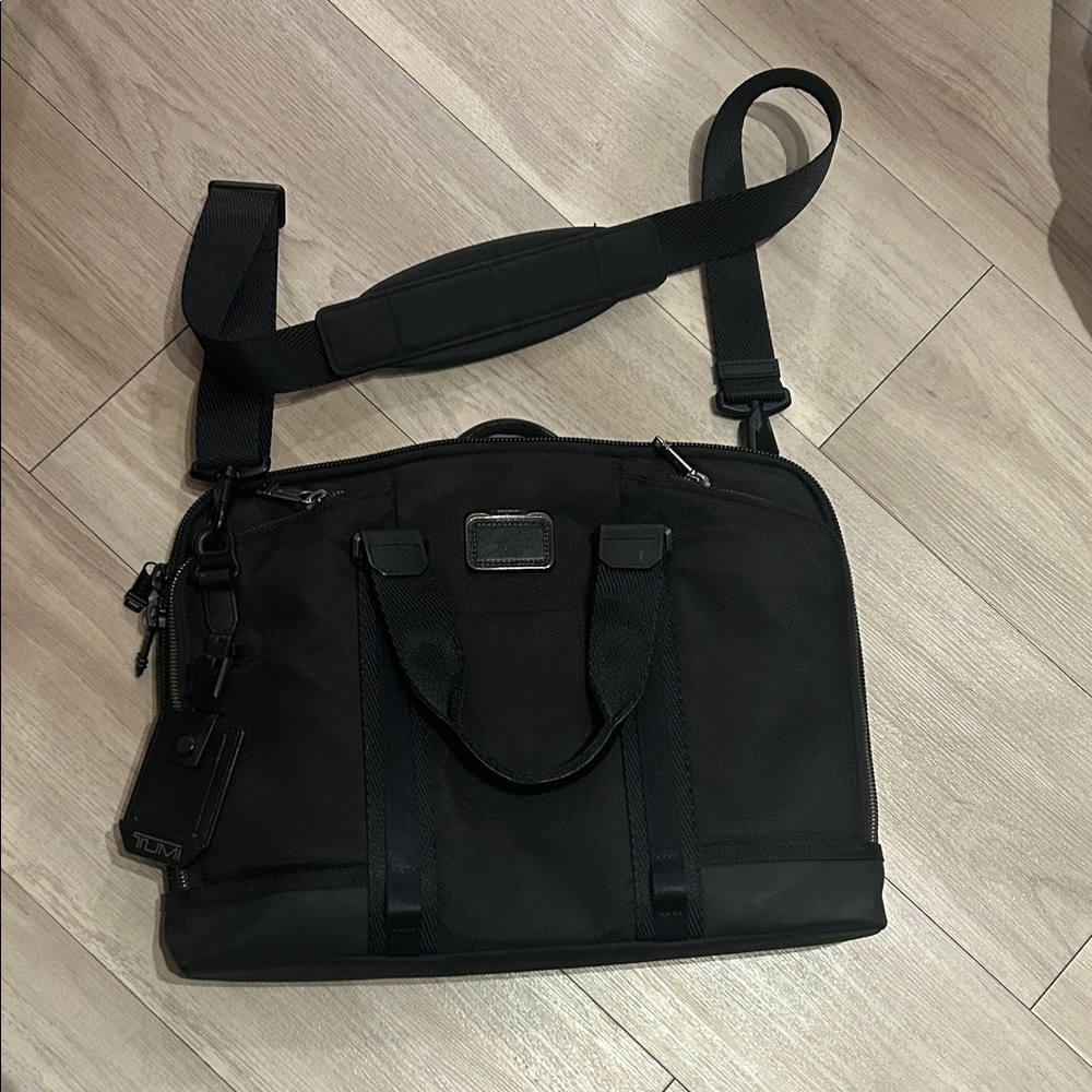 TUMI Black Briefcase for Men